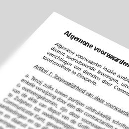 Waar op te letten bij algemene voorwaarden